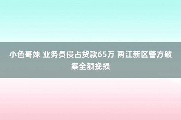 小色哥妹 业务员侵占货款65万 两江新区警方破案全额挽损