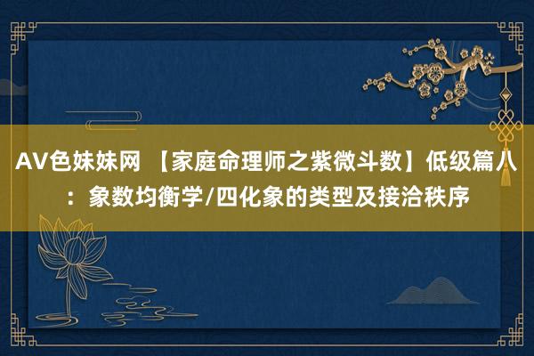 AV色妹妹网 【家庭命理师之紫微斗数】低级篇八：象数均衡学/四化象的类型及接洽秩序