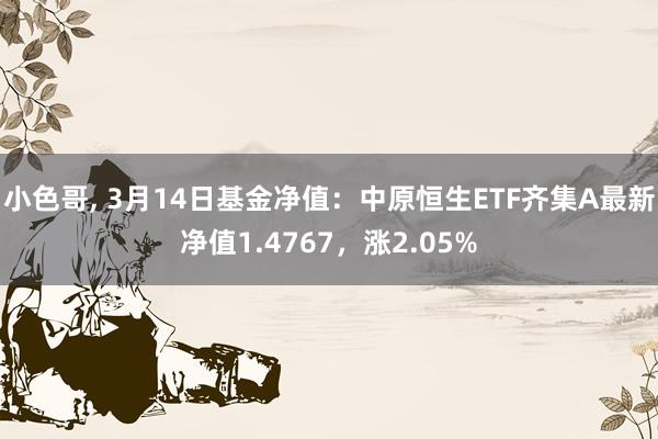 小色哥， 3月14日基金净值：中原恒生ETF齐集A最新净值1.4767，涨2.05%
