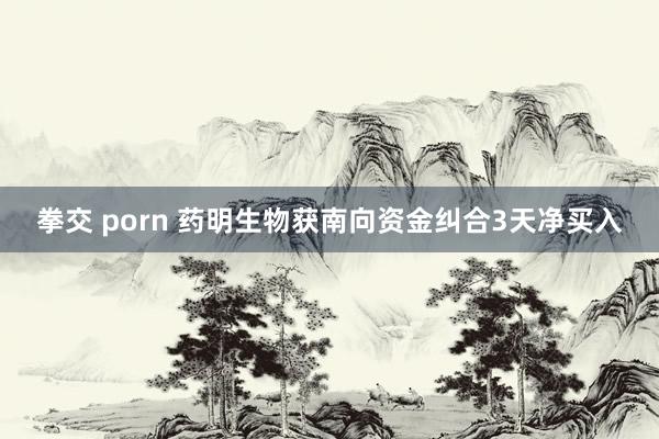 拳交 porn 药明生物获南向资金纠合3天净买入