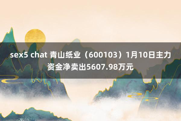 sex5 chat 青山纸业（600103）1月10日主力资金净卖出5607.98万元