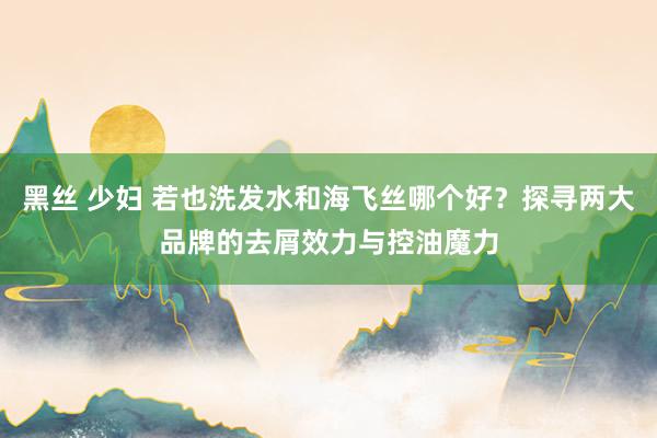 黑丝 少妇 若也洗发水和海飞丝哪个好？探寻两大品牌的去屑效力与控油魔力