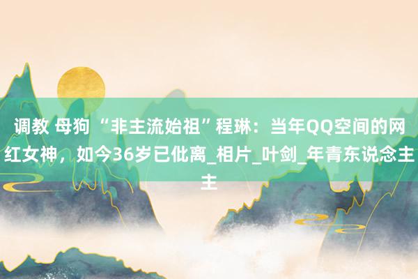 调教 母狗 “非主流始祖”程琳：当年QQ空间的网红女神，如今36岁已仳离_相片_叶剑_年青东说念主