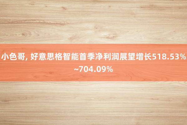 小色哥， 好意思格智能首季净利润展望增长518.53%~704.09%