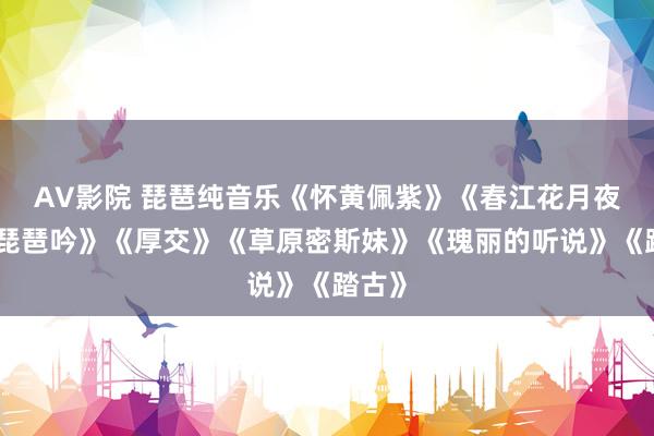AV影院 琵琶纯音乐《怀黄佩紫》《春江花月夜》《琵琶吟》《厚交》《草原密斯妹》《瑰丽的听说》《踏古》