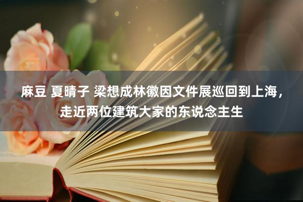 麻豆 夏晴子 梁想成林徽因文件展巡回到上海，走近两位建筑大家的东说念主生