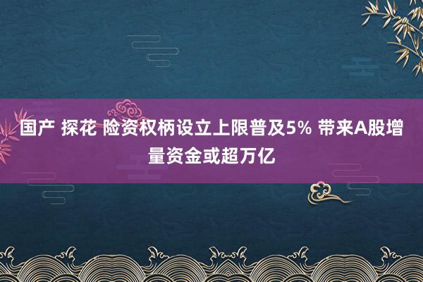 国产 探花 险资权柄设立上限普及5% 带来A股增量资金或超万亿