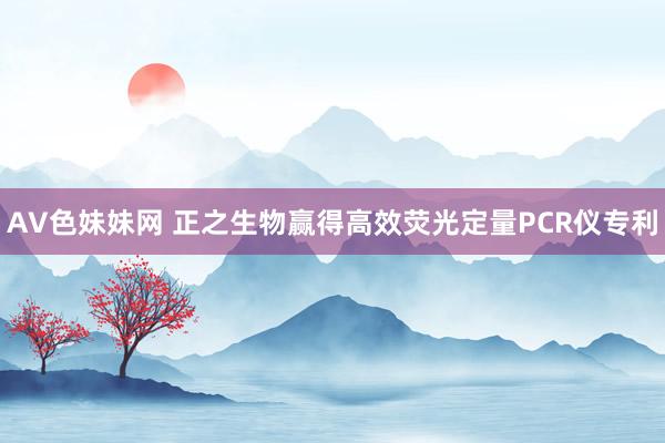 AV色妹妹网 正之生物赢得高效荧光定量PCR仪专利